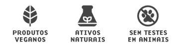 Produto Vegano, Natural, Sem Testes em Animais