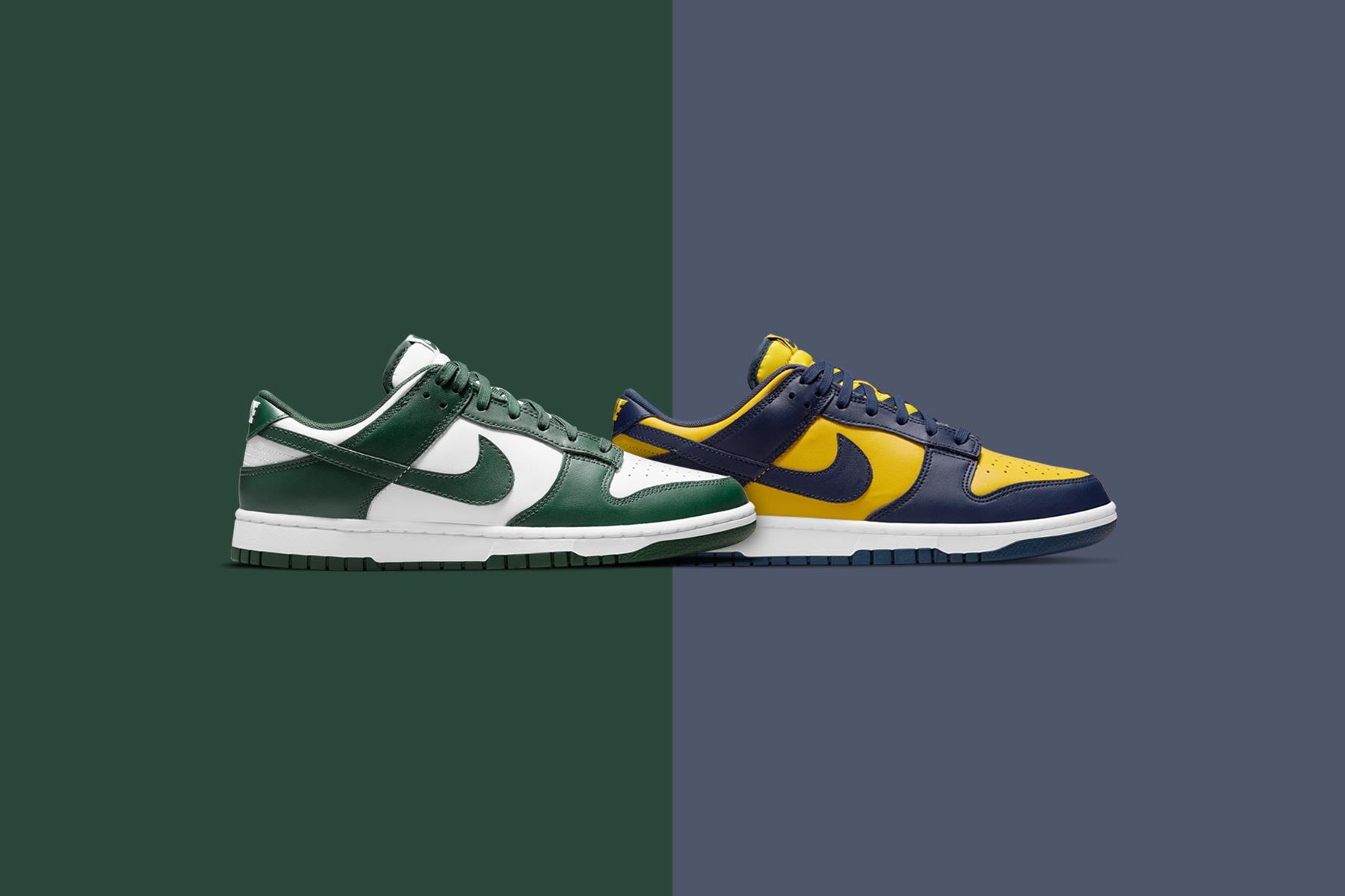 Nike Dunk Low 'Varsity Maize' + 'Team 