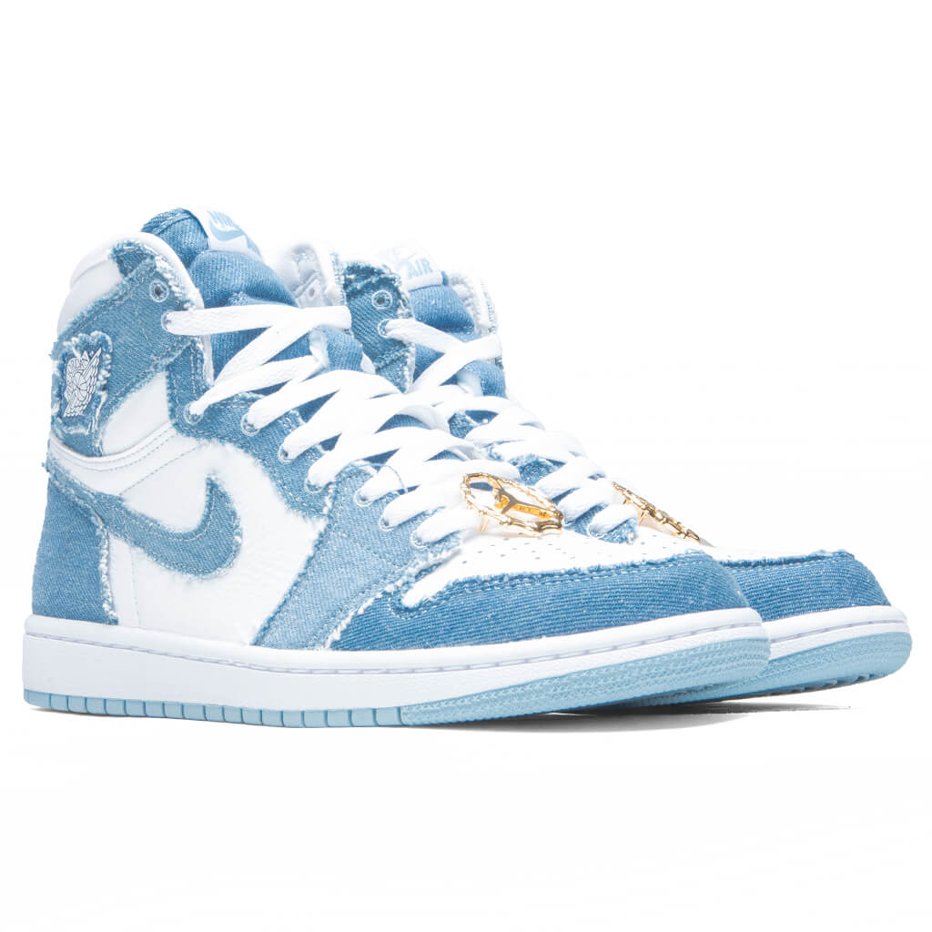 blue white and gold jordan 1s