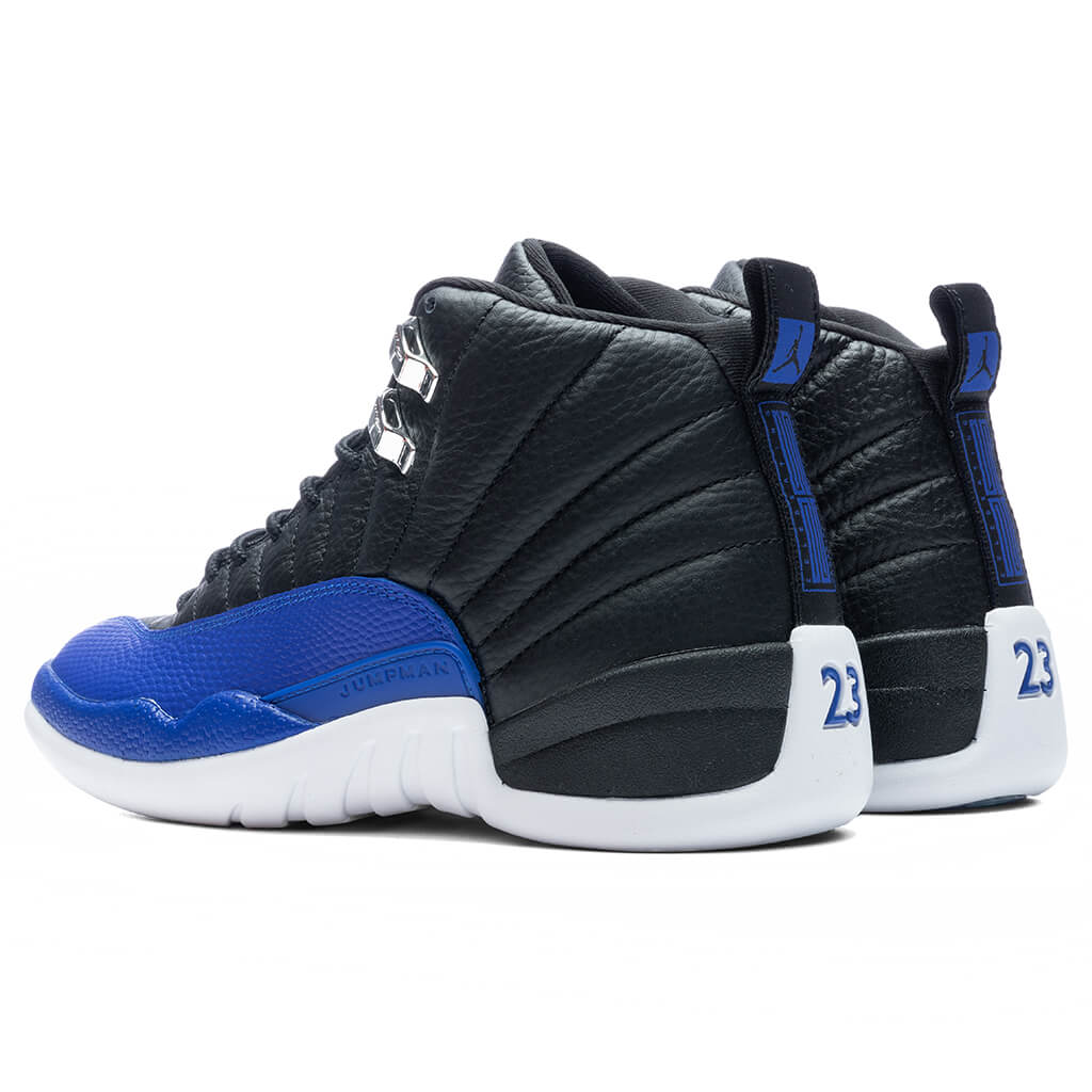 blue black air jordan 12