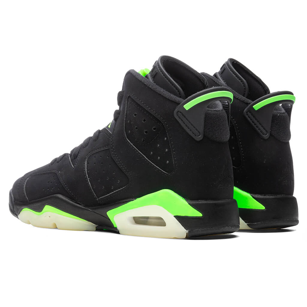 black and green 6 jordans