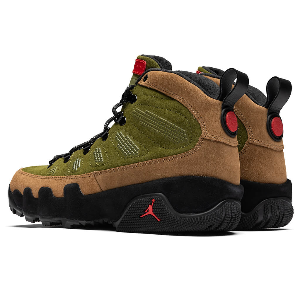 Air Jordan 9 Boot NRG and Military Brown/Legion Green –