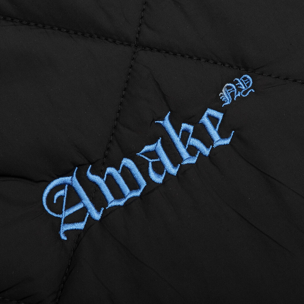 Awake NY Quilted Patch Bomber Jacket - Black