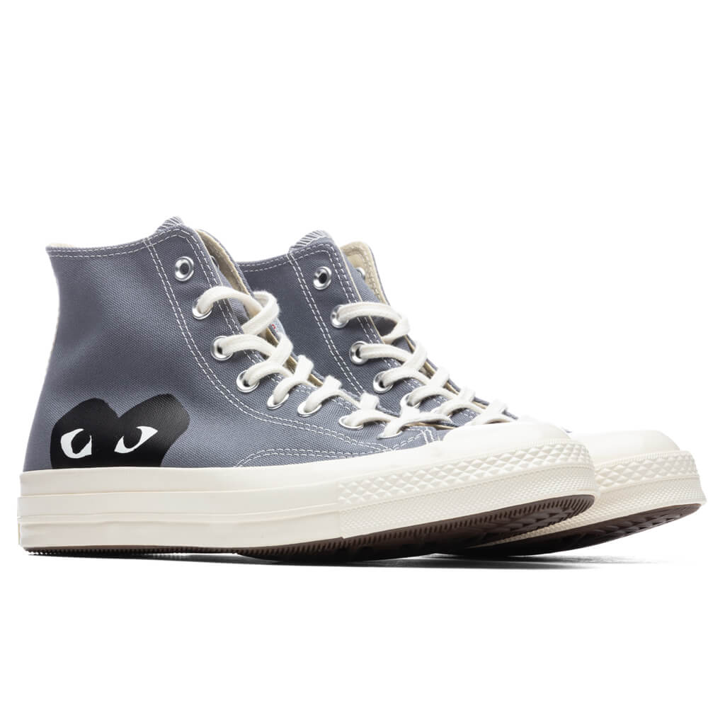 mostaza Email ilegal Converse x Comme Des Garcons PLAY All Star Chuck '70 Hi - Grey – Feature