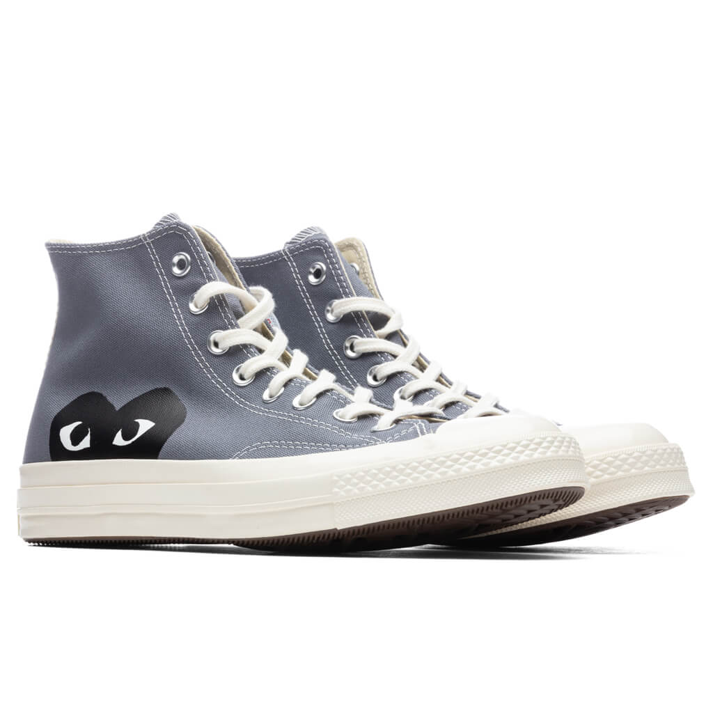 Converse x Des Garcons PLAY All Star Chuck '70 Hi - Grey – Feature