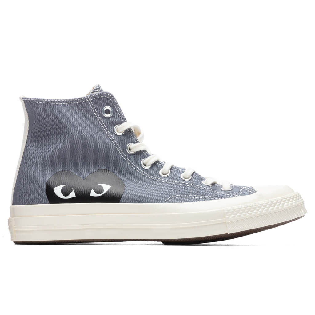 mostaza Email ilegal Converse x Comme Des Garcons PLAY All Star Chuck '70 Hi - Grey – Feature