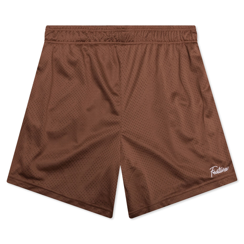West Mesh Shorts - Brown – Feature