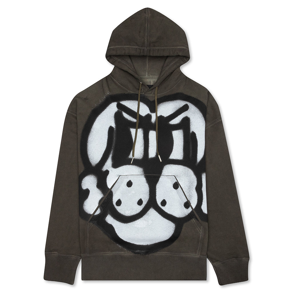 Givenchy Chito The Boy Oversized Hoodie Veg. Dye - Military Green – Feature