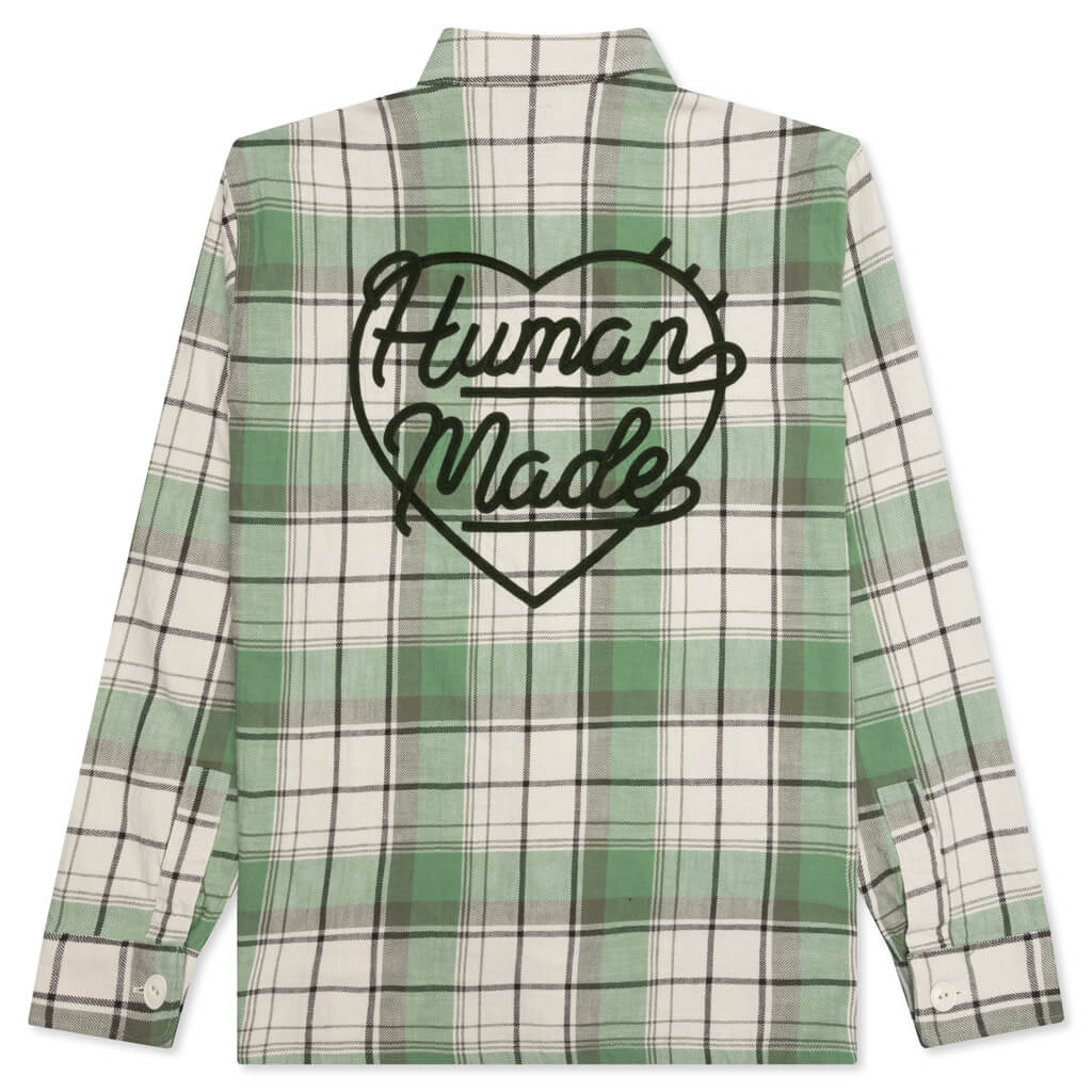 Human Made Checked Over Shirt - Green