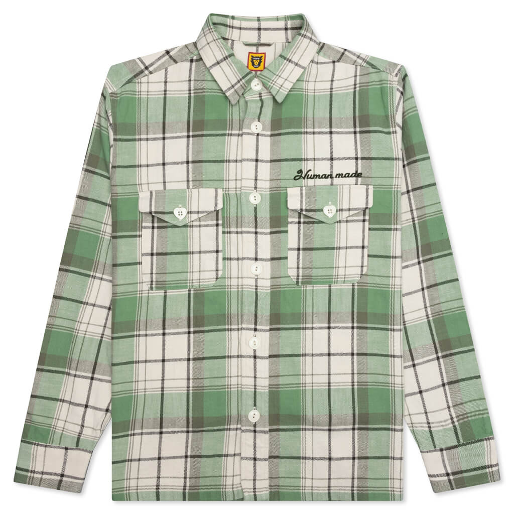 Human Made Checked Over Shirt - Green – Feature