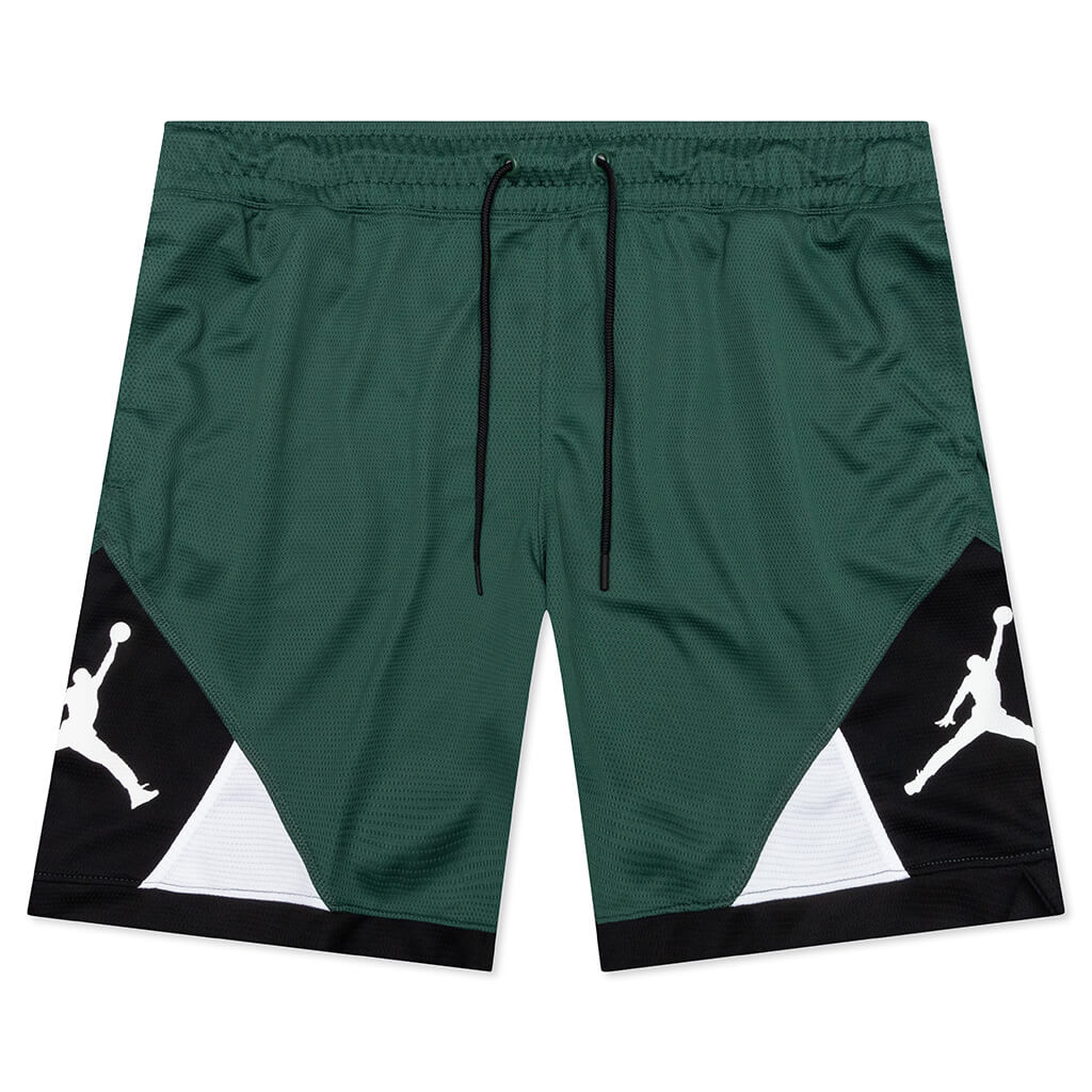 green and black jordan shorts