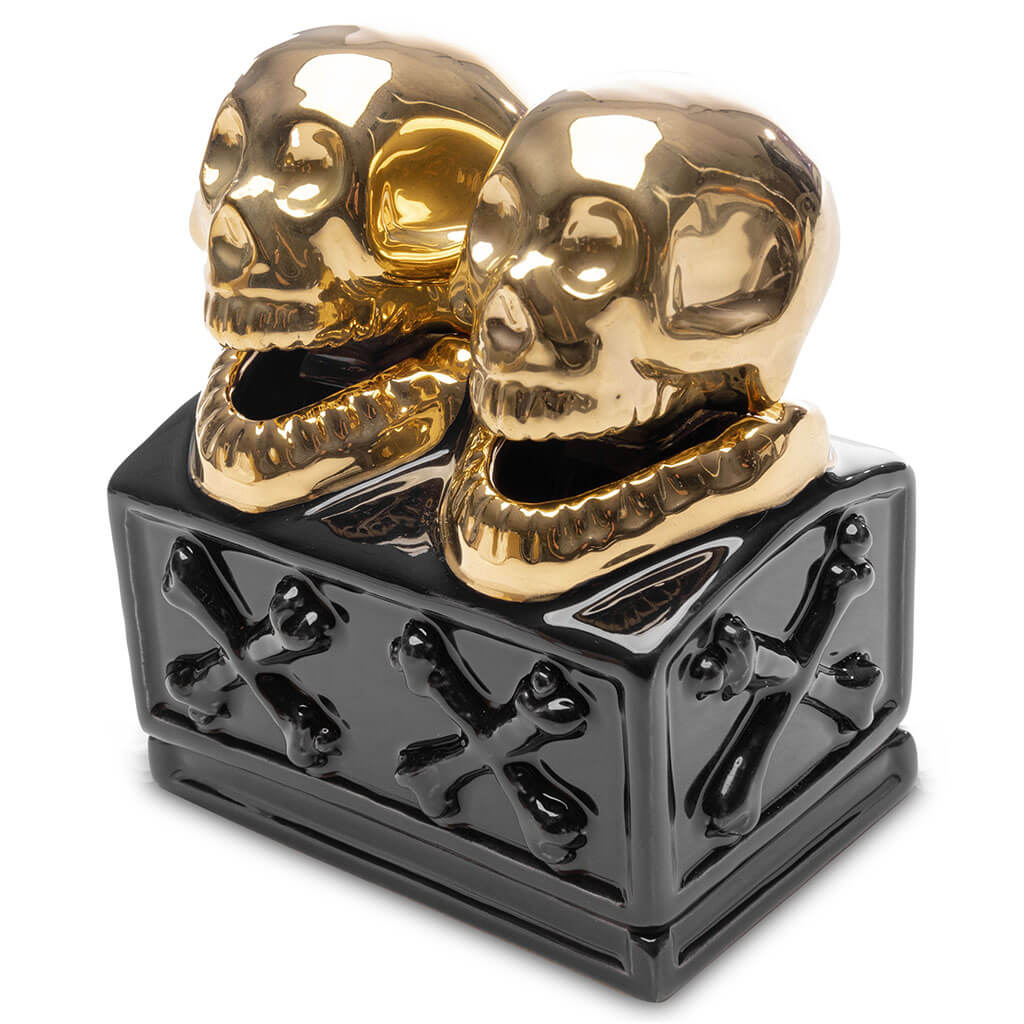 Neighborhood Dualskull Incense Chamber - Black/Gold – Feature