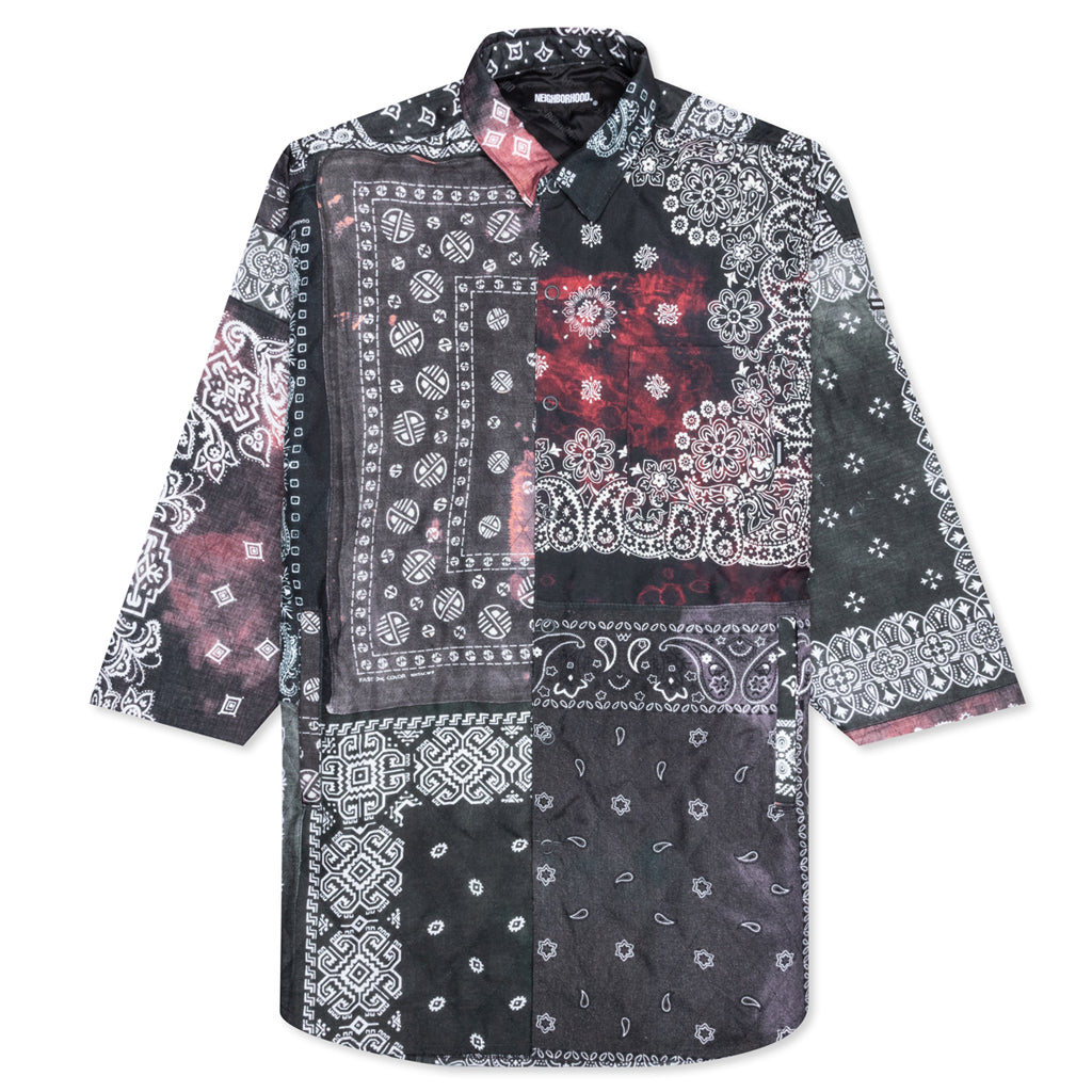 Quilt-B 3Q E-Shirt - Black