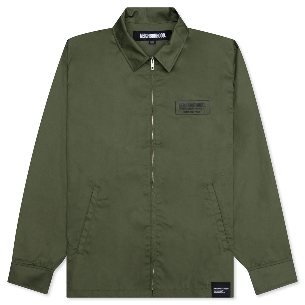 Neighborhood Zip Work Jacket - Olive Drab – Feature