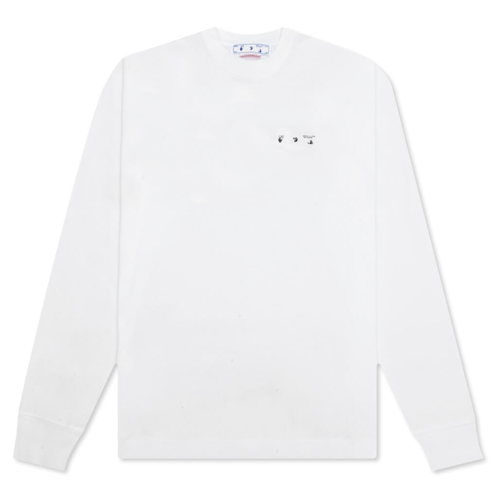 Caravaggio Paint Skate L/S Tee - White/Black – Feature