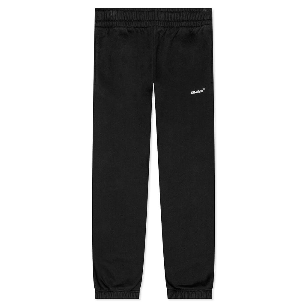 Diag Helvetica Slim Sweatpant - Black/White – Feature