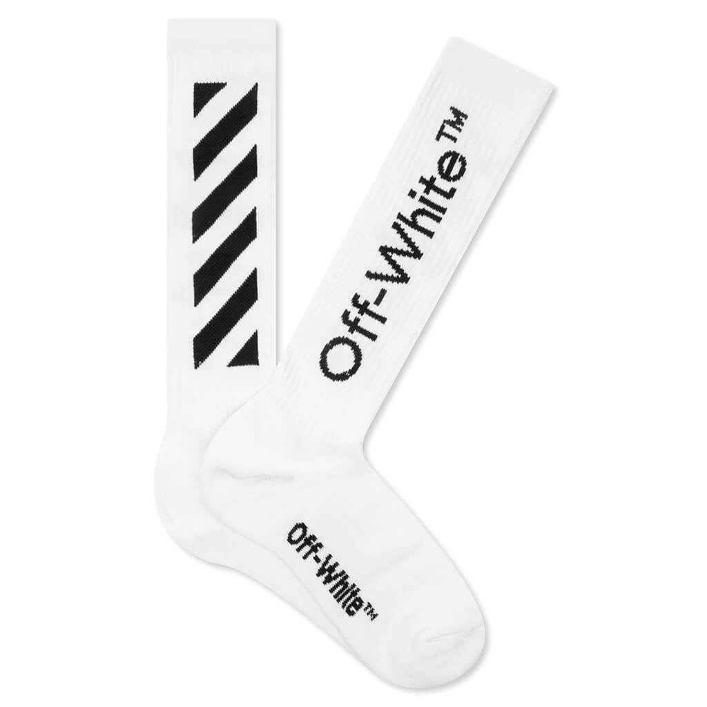 ホワイトも OFF-WHITE ブラックソックス の通販 by セレクトショップ