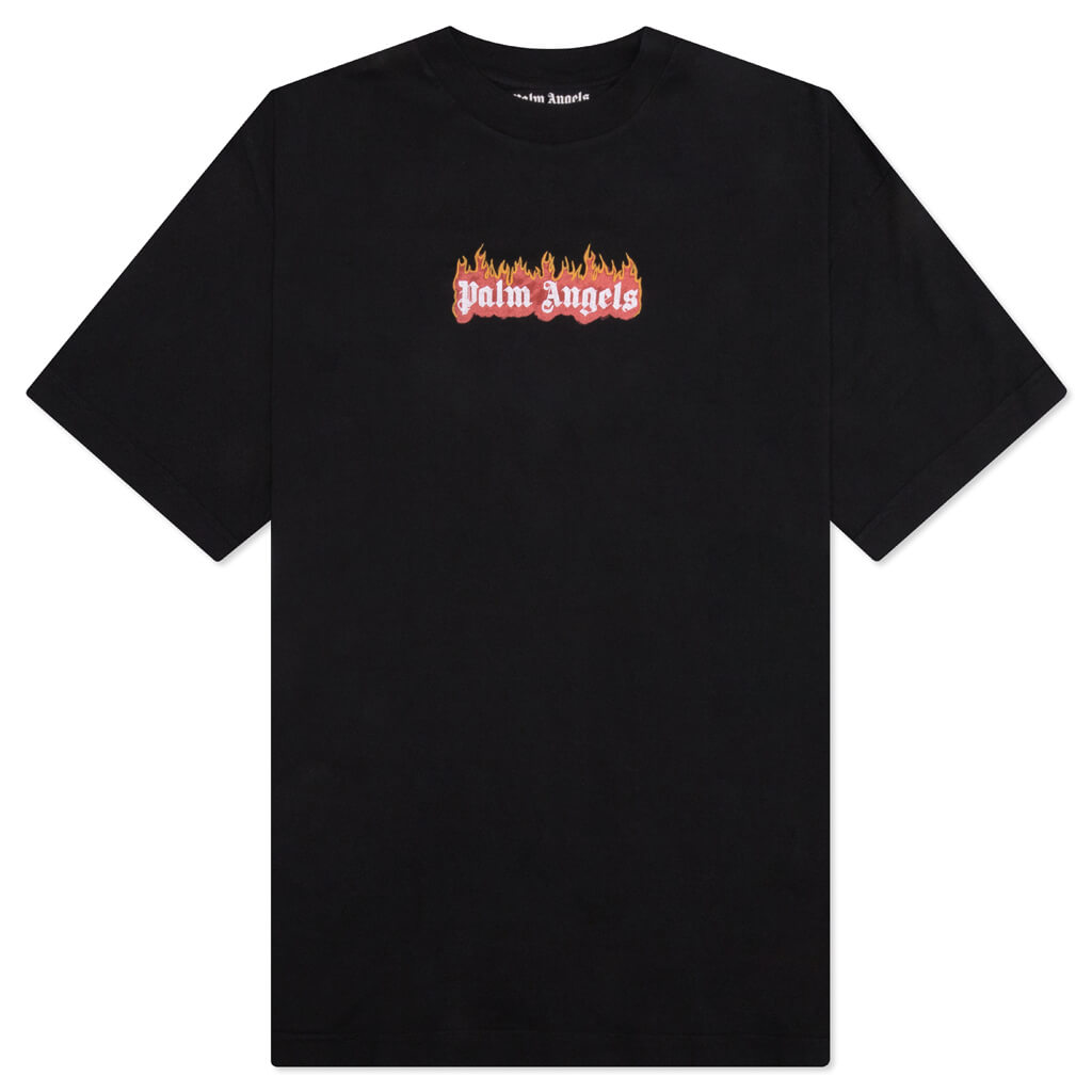Palm Angels GD Burning Logo Classic Tee - Black/White – Feature