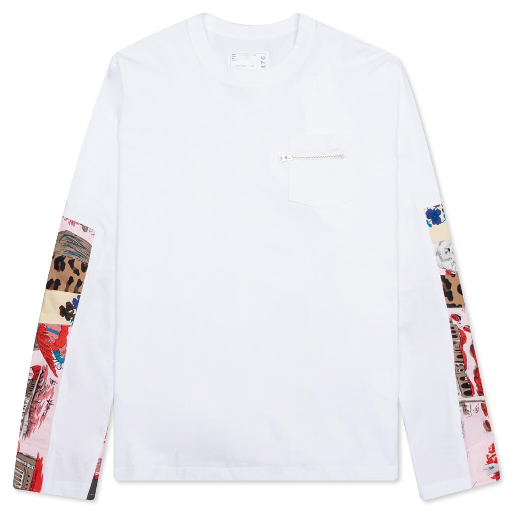 sacai 21SS ARCHIVE PRINT MIX LS T-