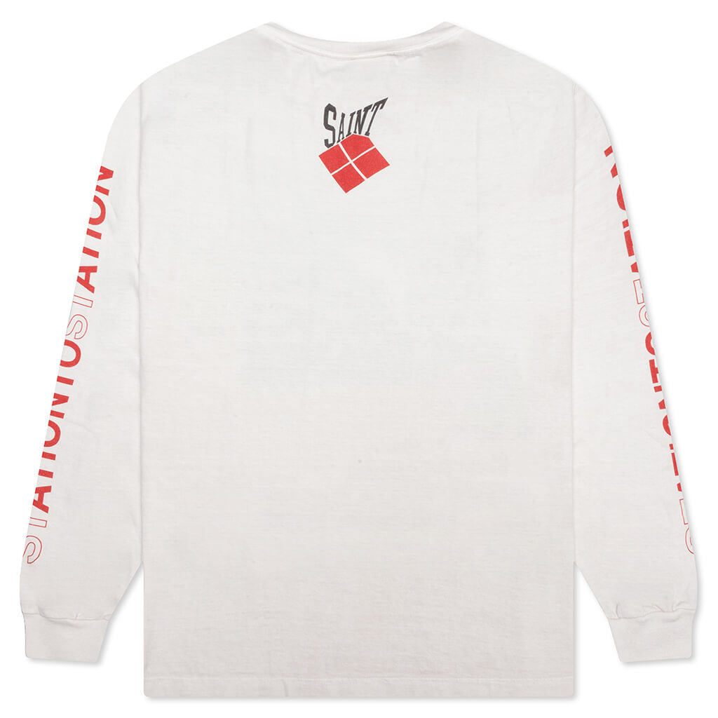 Saint Michael x David Bowie Station L/S Tee - White