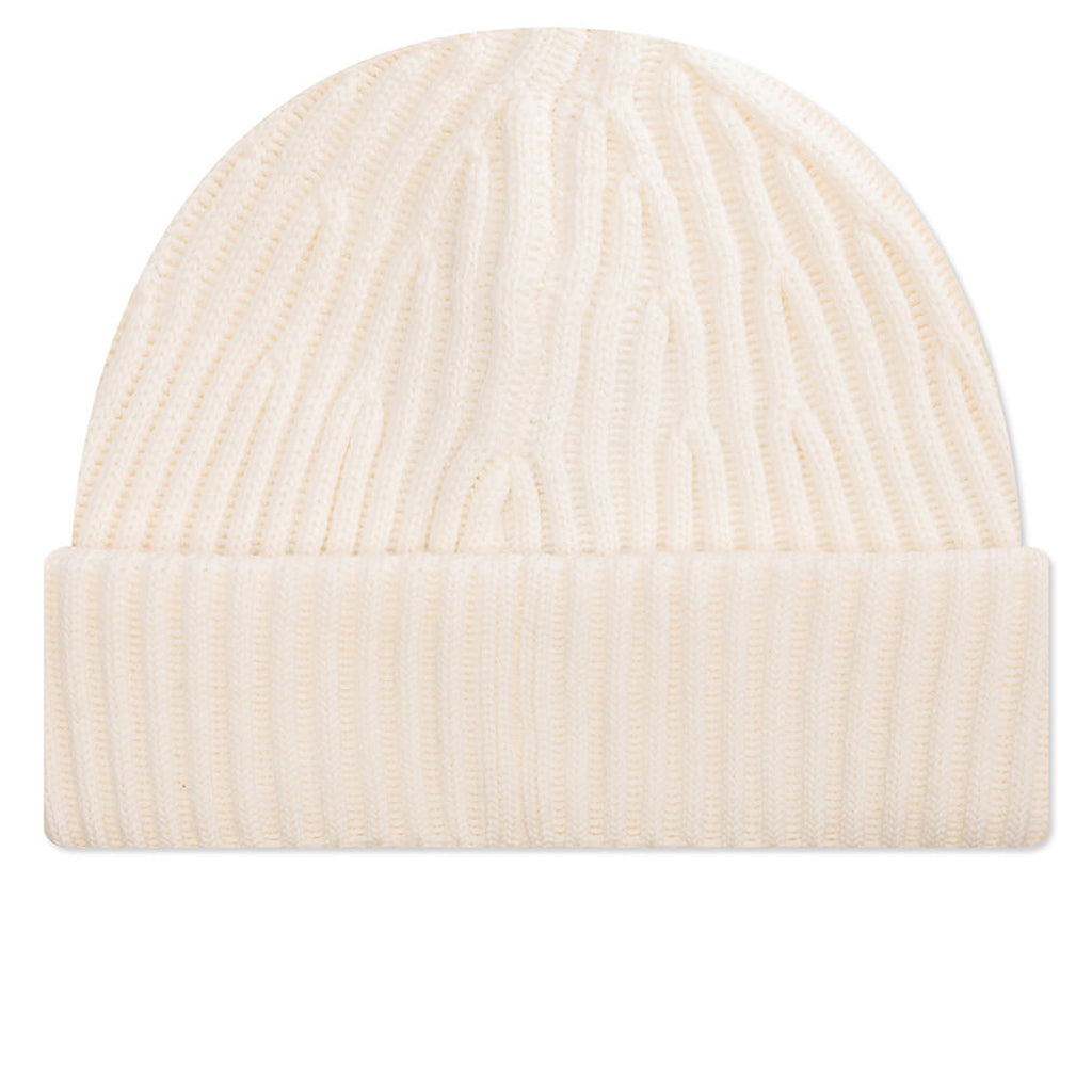 Full Rib Wool Beanie - Natural White – Feature