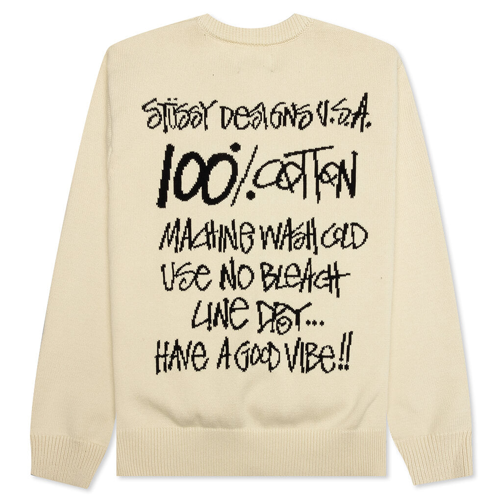 M Stussy Care Label Sweater ブラック 黒 www.eva.gov.co