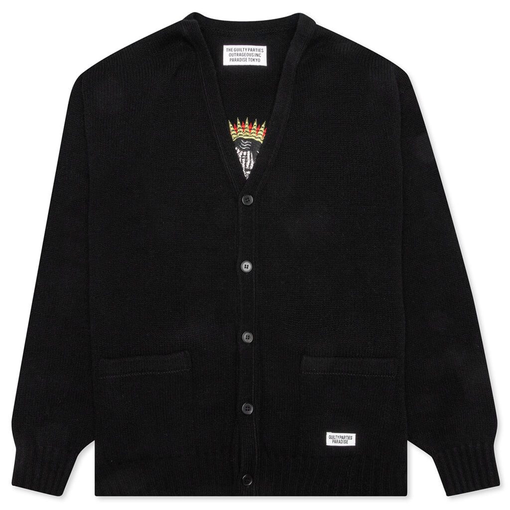 Wacko Maria Classic Cardigan Type-2 - Black