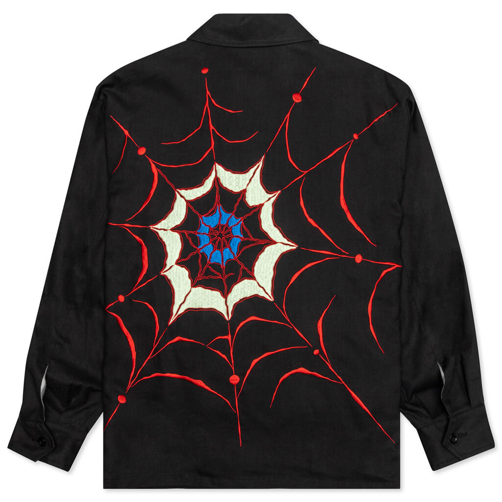 WACKO MARIA x WOLF'S HEAD Cobweb Shirt - Farfetch