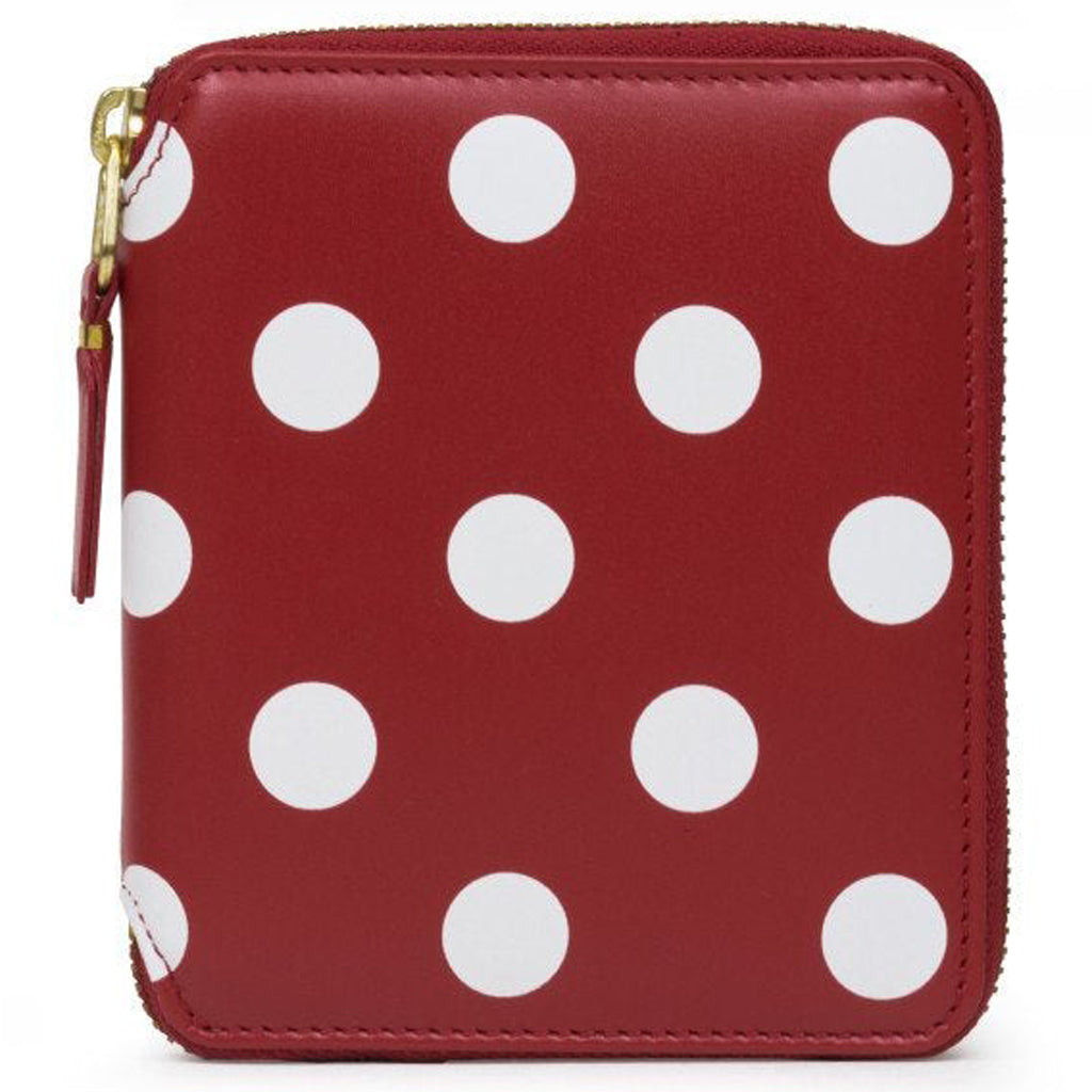 Comme des Garcons SA2100PD Polka Dots Wallet - Red – Feature