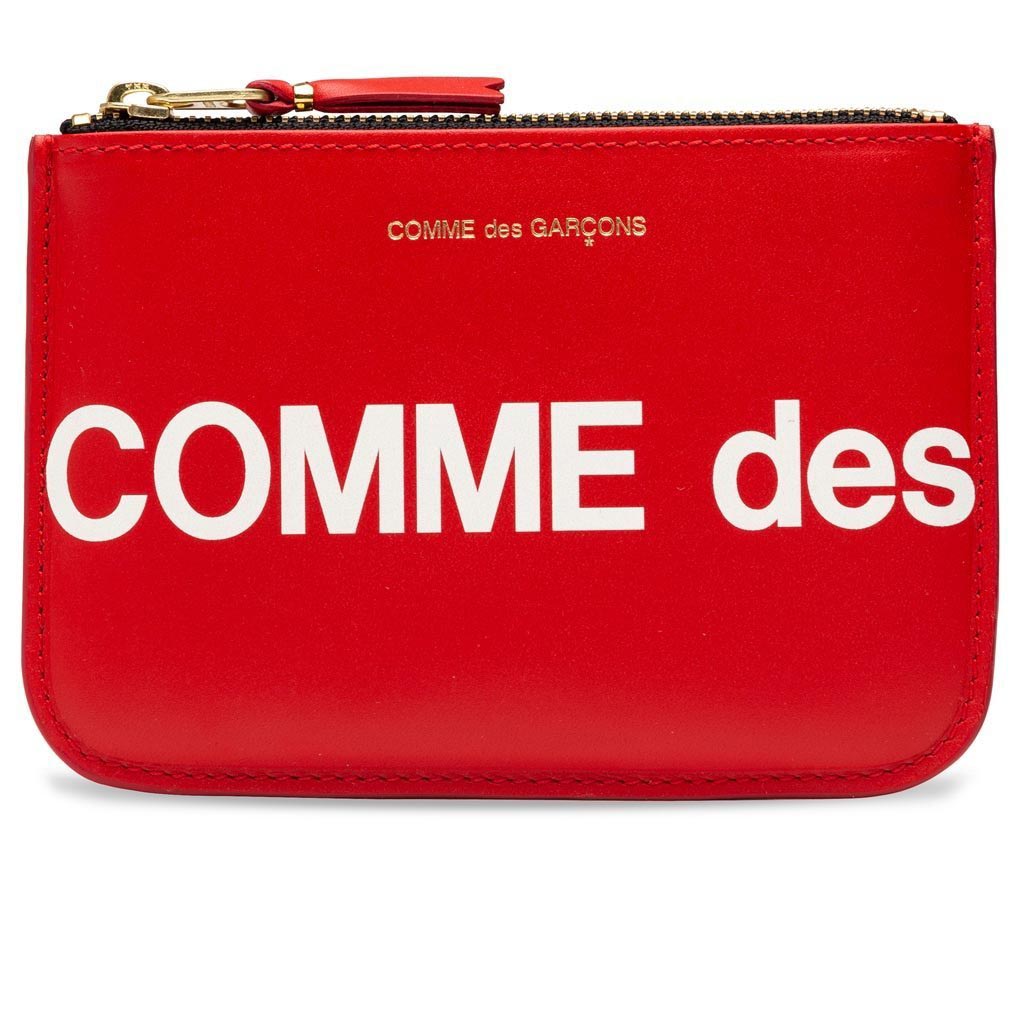 Comme des Garcons Huge Logo Wallet - Red – Feature