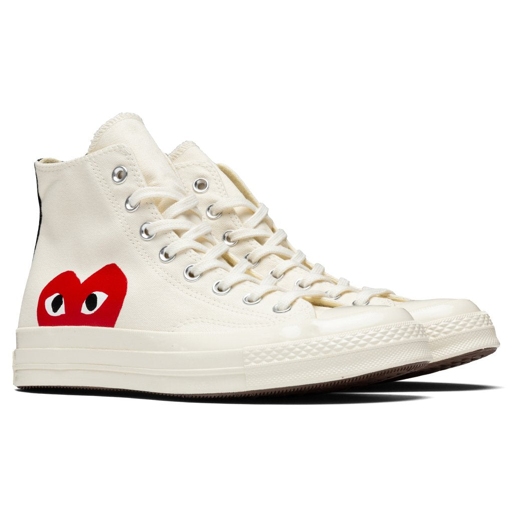 White Converse x PLAY Comme des Garcons All Star Chuck '70