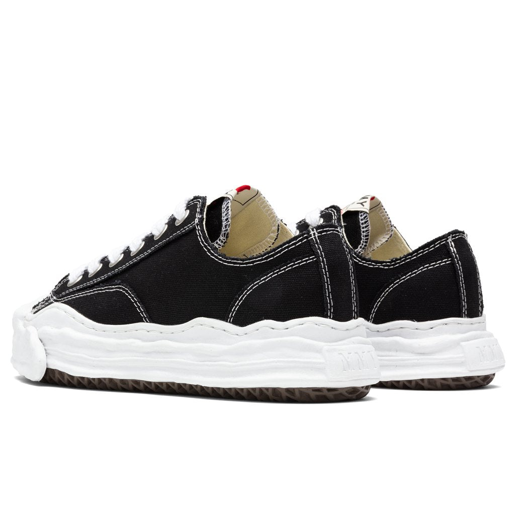 Maison Mihara Yasuhiro Hank Low OG Sole Toe Cap Canvas Sneaker - Black