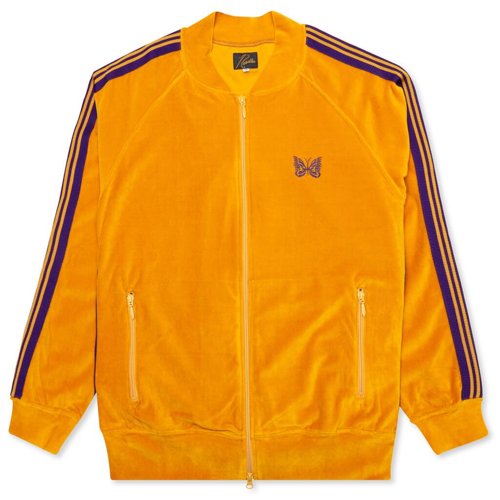 Rib Collar Track Jacket - Mustard