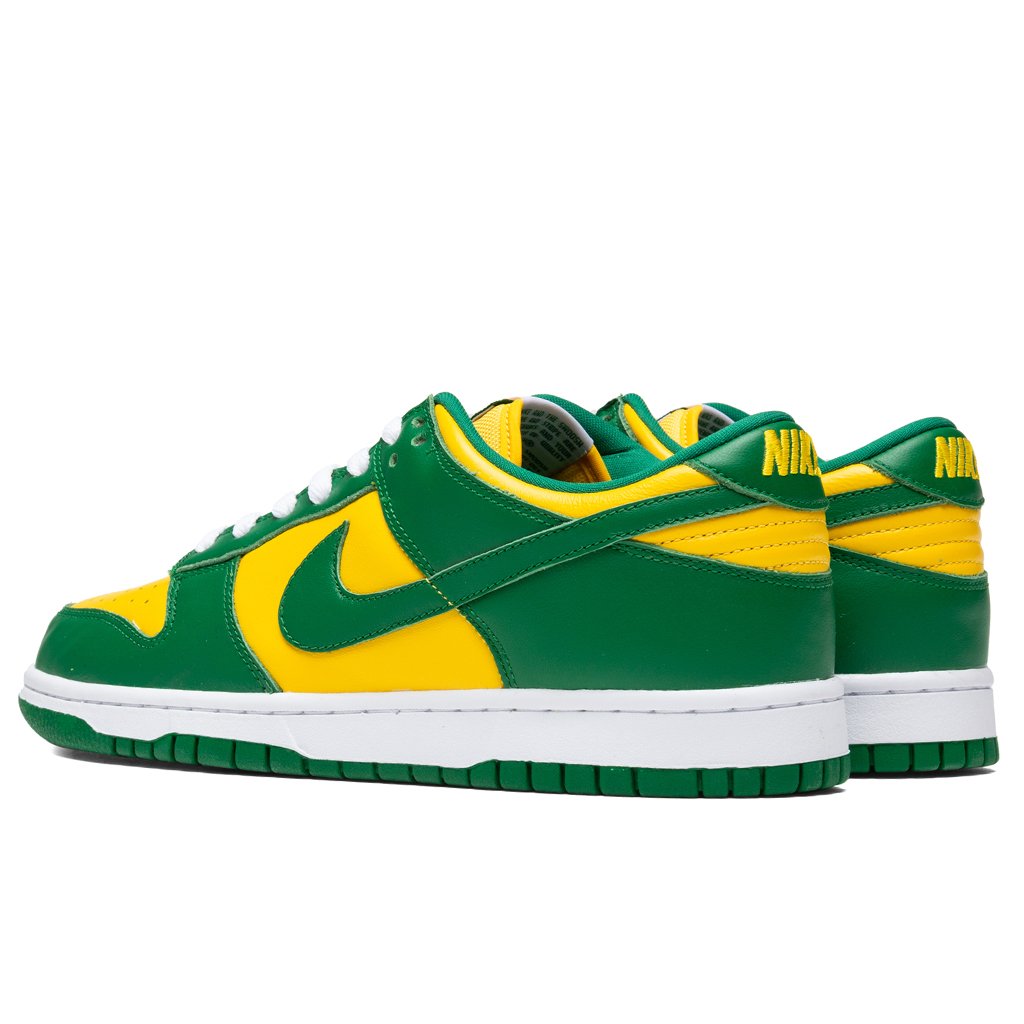 nike dunk low sp varsity maize pine green