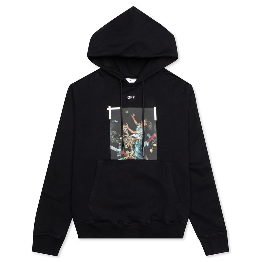 Pascal Print Slim Hoodie - Black/White – Feature