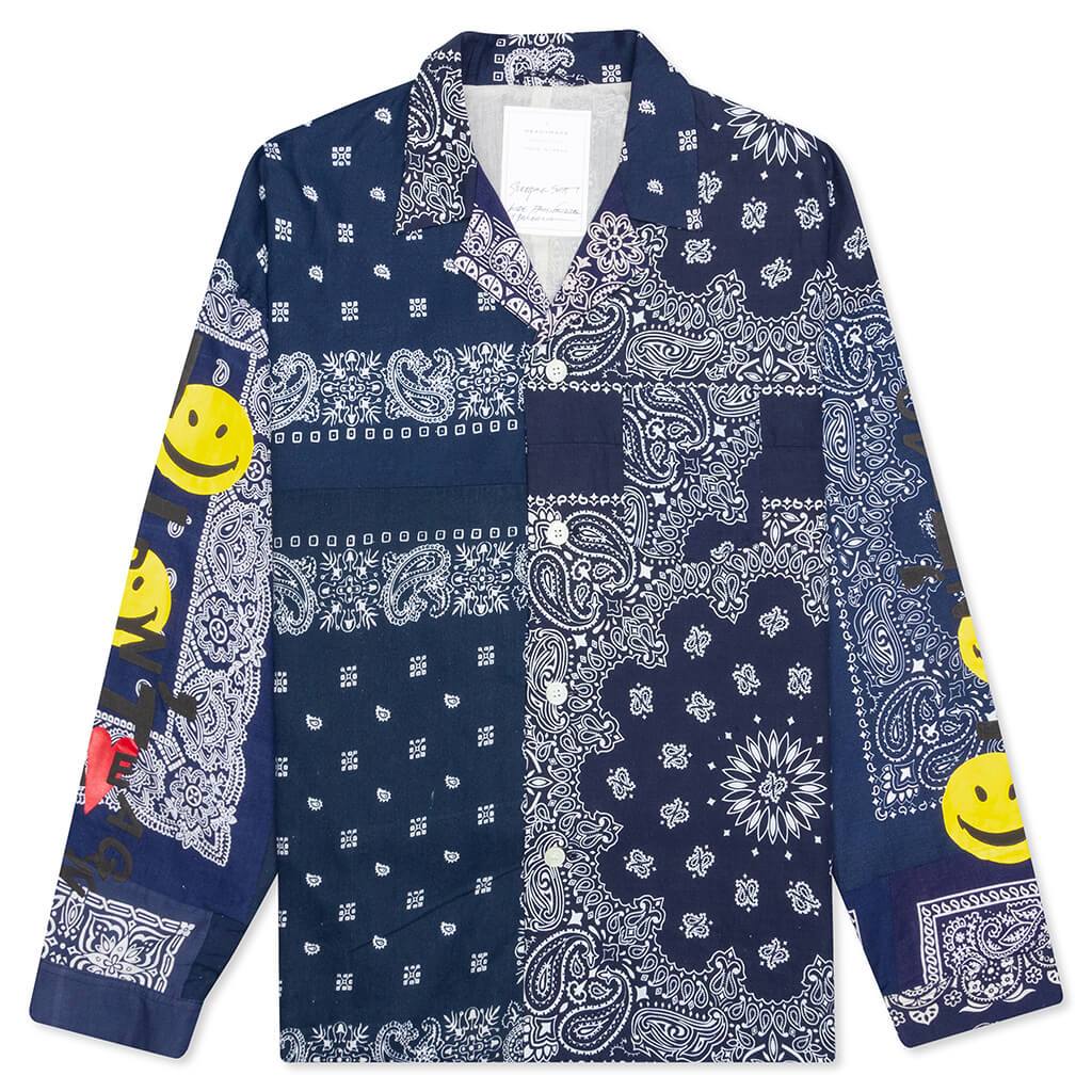 READYMADE SLEEPING SHIRT BANDANA NAVY 2