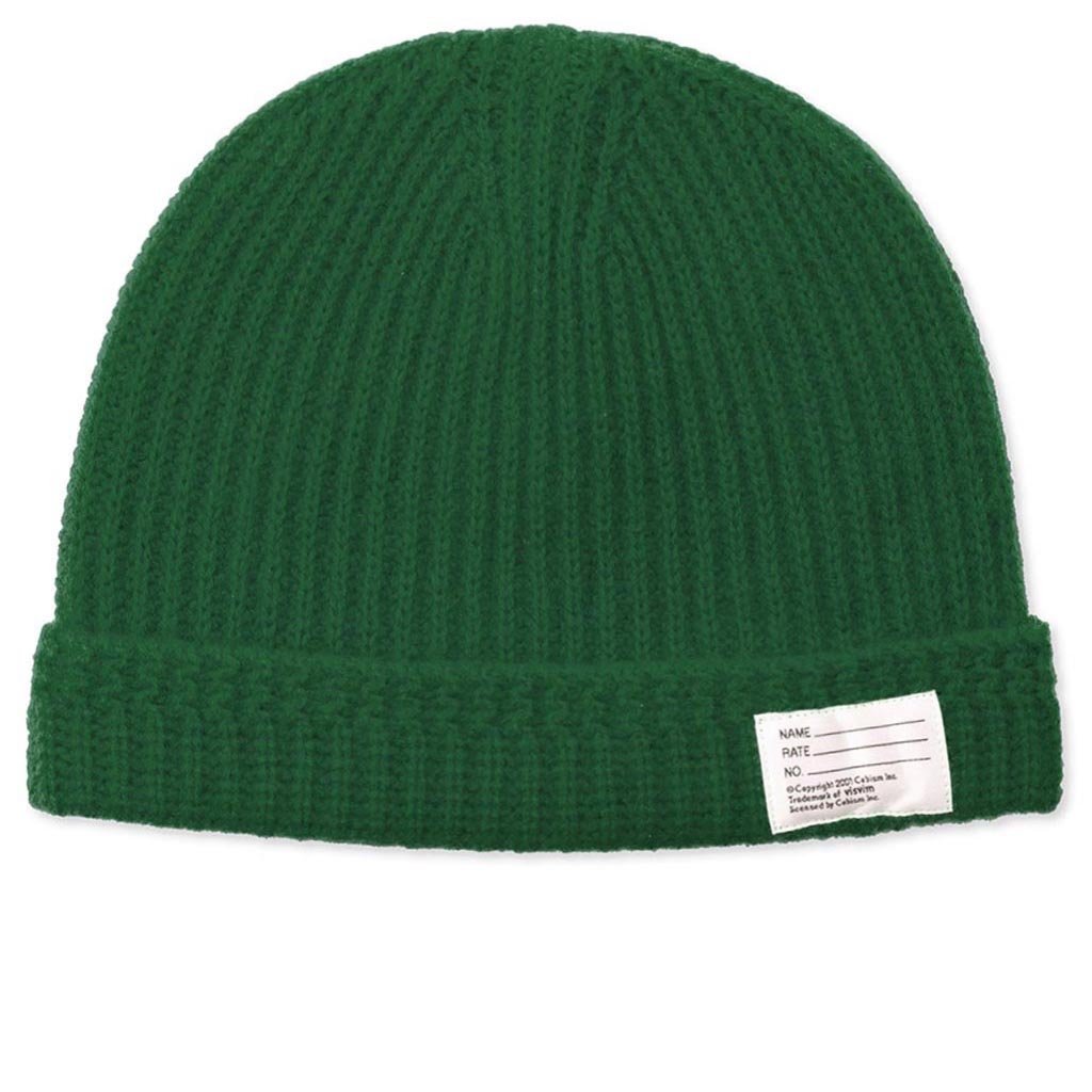 Wool Knit Beanie - Green