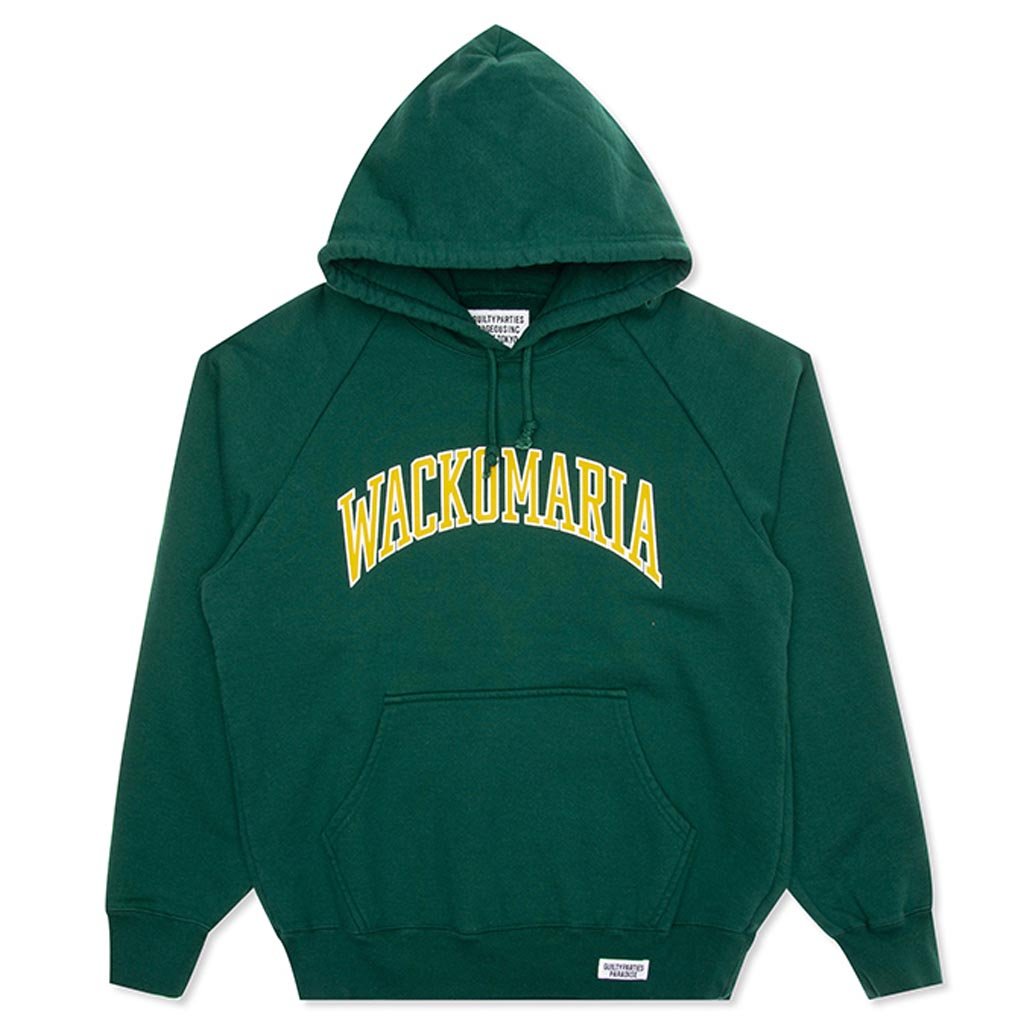 Washed Heavyweight Pullover Hooded Sweatshirt 'Type 6' - Green