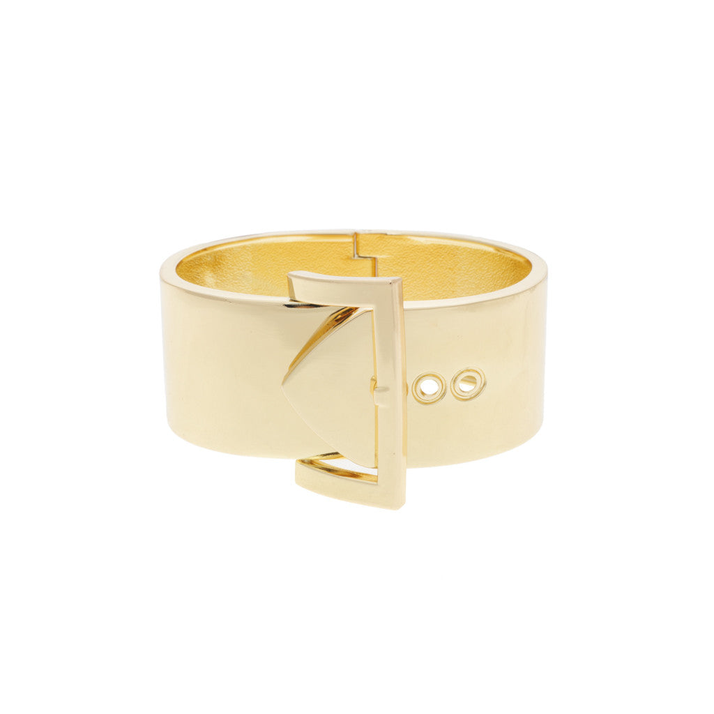 Gold Ceinture Hinge Bangle