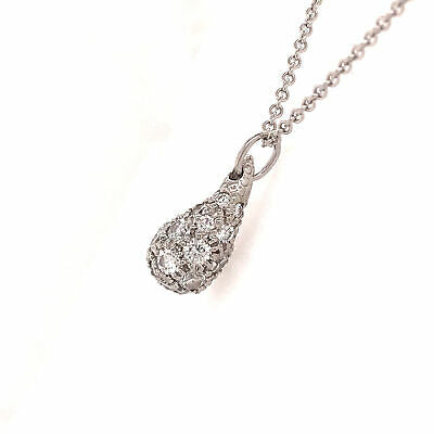 tiffany teardrop diamond necklace