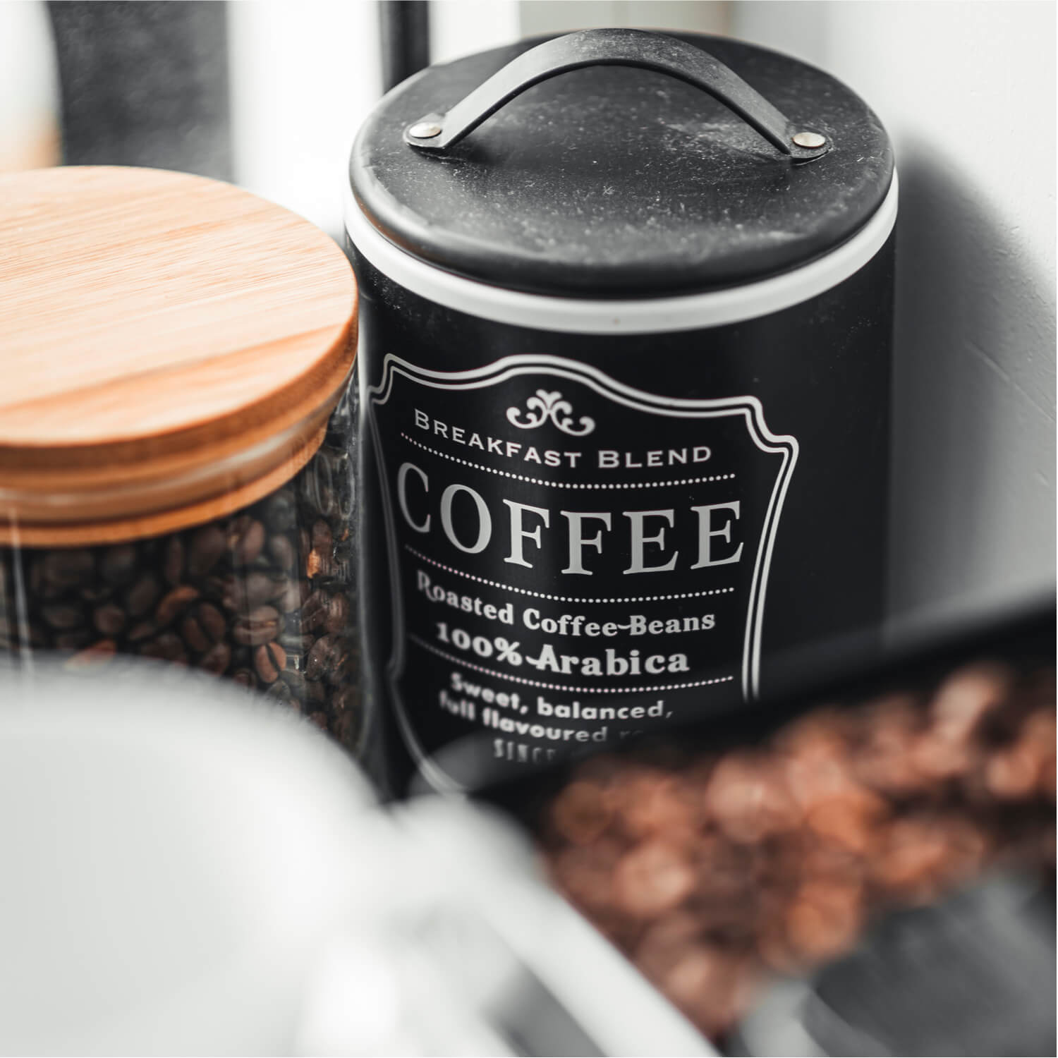 Aromadose für Ka SILBERTHAL Kaffeedose 500g Edelstahl luftdicht verschlossen 