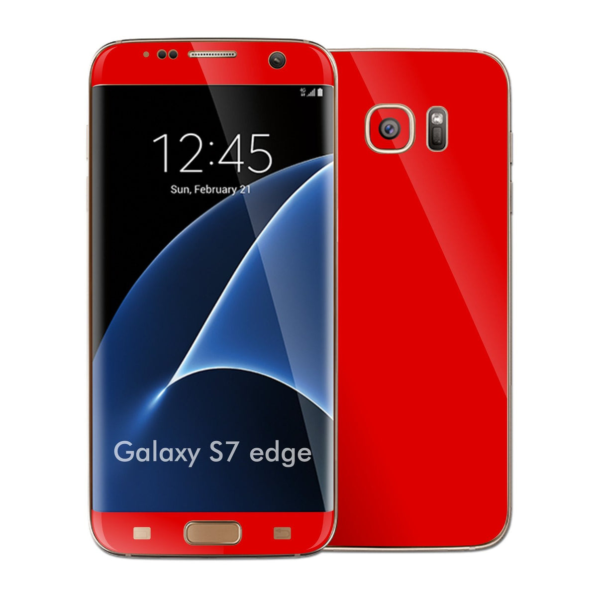 Secretaris Talloos Slovenië Samsung Galaxy S7 EDGE RED Matt Skin / Wrap / Decal – EasySkinz™