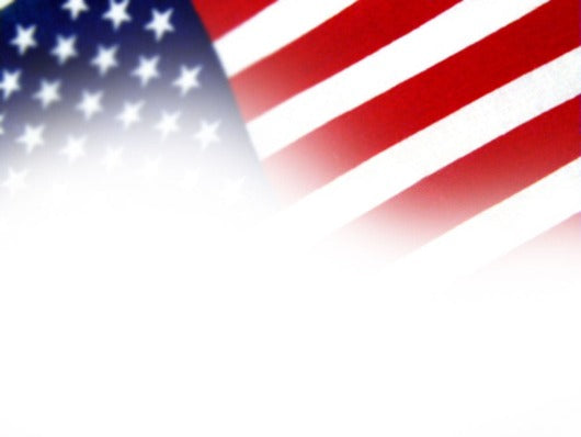 Free American flag Powerpoint template and Google Slides theme