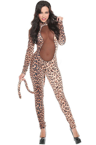 ATOMIC STARLINE LEOPARD LEOTARD COSTUME