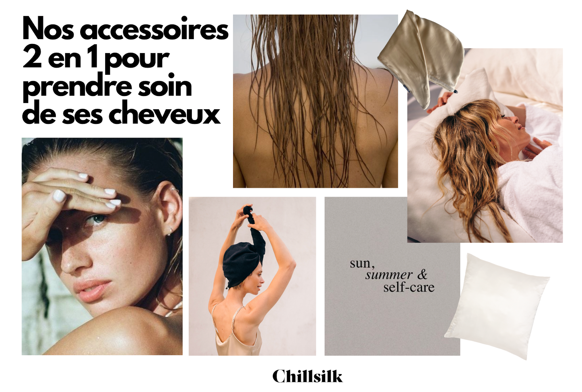 Nos accessoires 2 en 1 pour prendre soin de ses cheveux