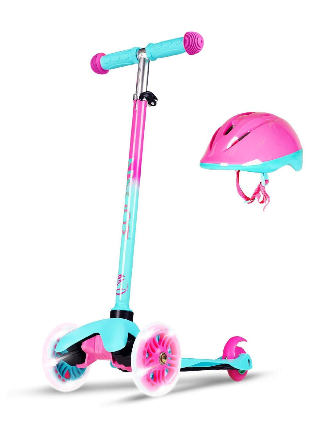 Zycom 3 Wheel Scooter & Helmet - Teal Pink – Madd Gear