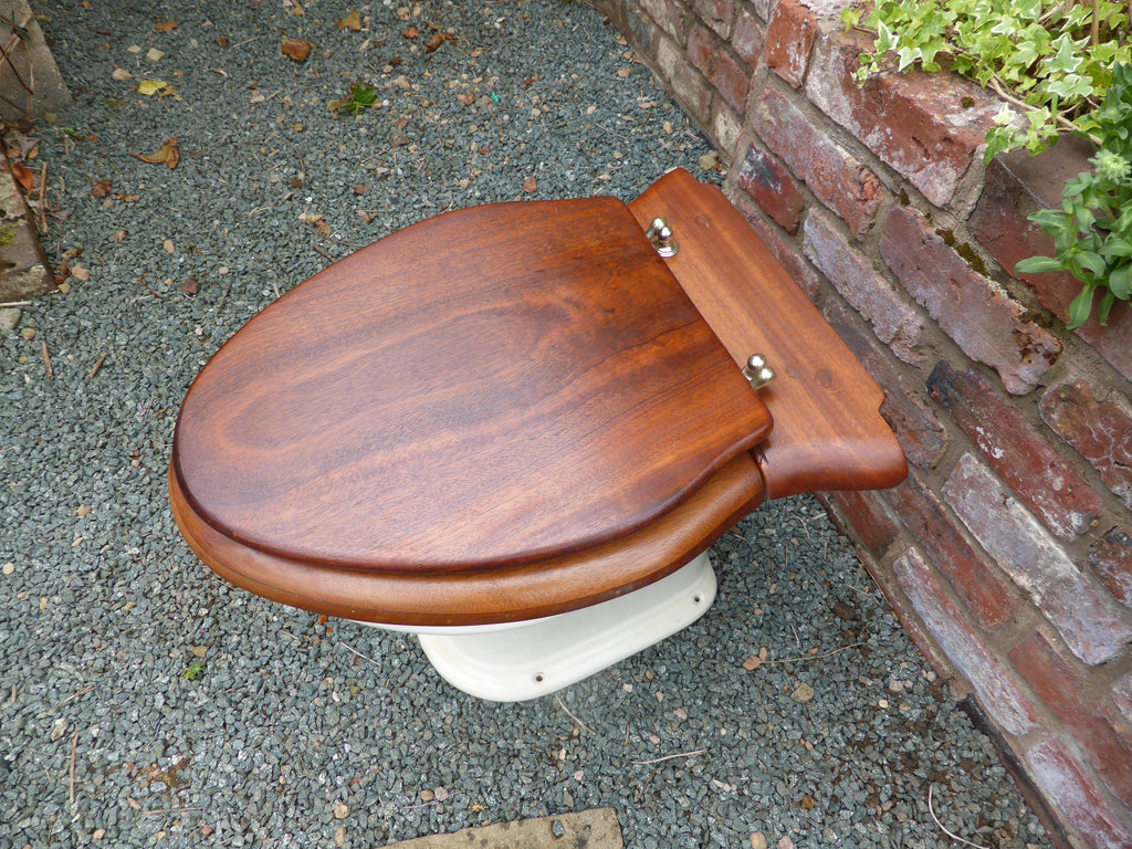 Restored Antique Mahogany Wooden Toilet Seat – DragonQuarry Antiques