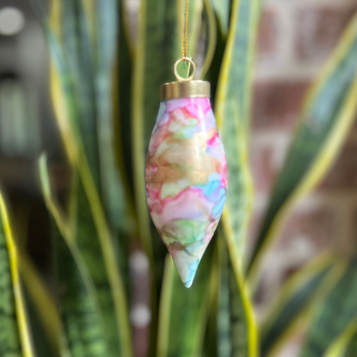 Narrow Teardrop Ornament
