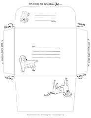 Alphabet Dogs envelope download