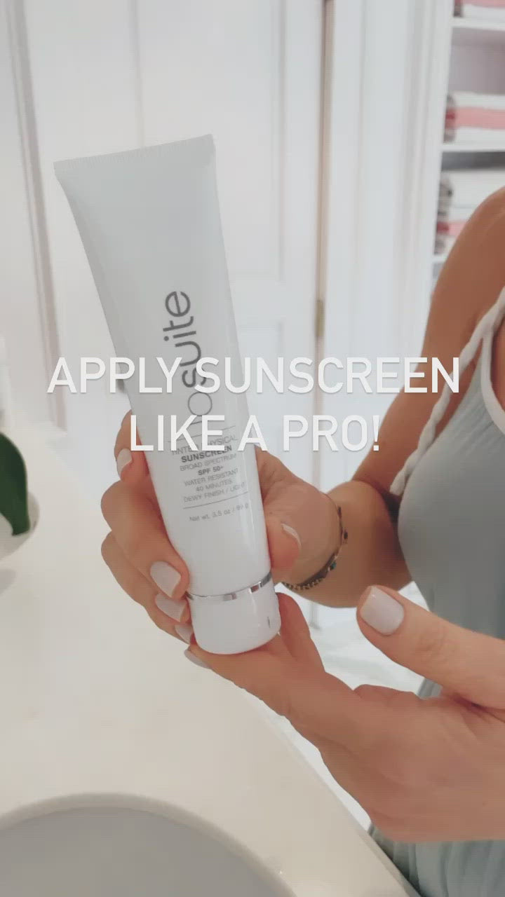 sunscreen with dewy finish